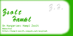 zsolt hampl business card